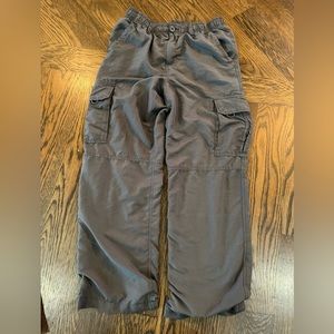 🔥Gray loose elastic waist pants husky style boys XL lined
